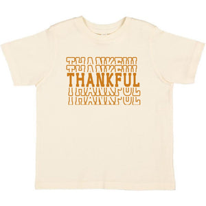 Thankful Echo Thanksgiving Short Sleeve T-Shirt - Natural