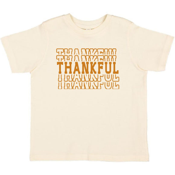 Thankful Echo Thanksgiving Short Sleeve T-Shirt - Natural