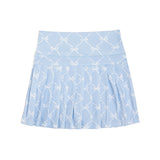 Powder Blue Bow Trellis Athletic Skort