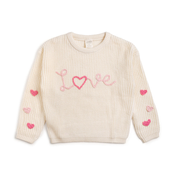 Ditsy Love Valentine's Day Knit Sweater
