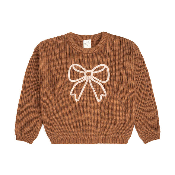 Open Bow Knit Sweater
