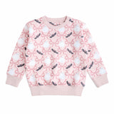 Bat And Ghost Trellis Halloween Sweatshirt