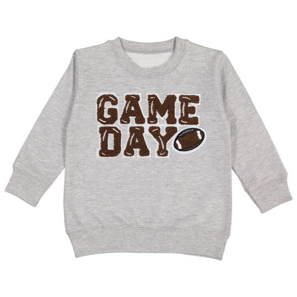 Game Day Patch Sweatshirt - Gray