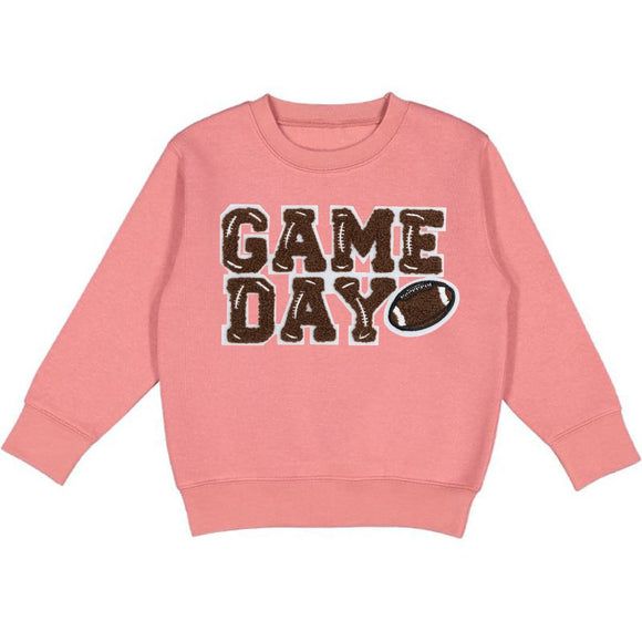 Game Day Patch Sweatshirt - Dusty Rose