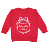 Holly Jolly Christmas Sequin Bow Patch Sweatshirt