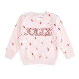 Jolly Pearl Patch Candy Cane Christmas Sweatshirt