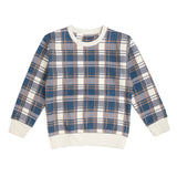 Navy Plaid Sweatshirt