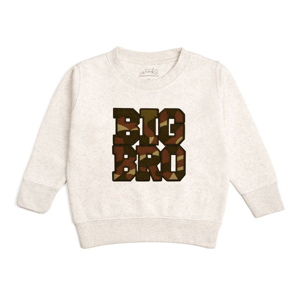 Big Bro Camo Patch Sweatshirt - Natural