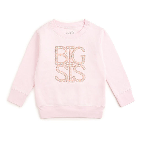 Big Sis Pearl Patch Sweatshirt - Ballet