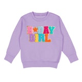 Birthday Girl Patch Sweatshirt - Lavender