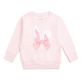 Bunny Bow Easter Sweatshirt - Ballet