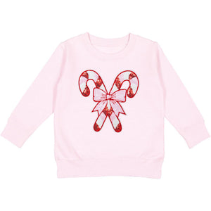 Candy Cane Patch Christmas Sweatshirt - Ballet
