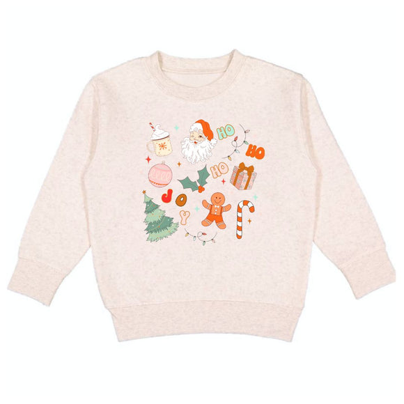 Christmas Doodle Sweatshirt - Natural