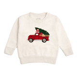 Christmas Truck Patch Sweatshirt - Natural