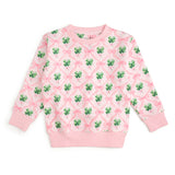 Coquette Clover St. Patrick's Day Sweatshirt - Light Pink