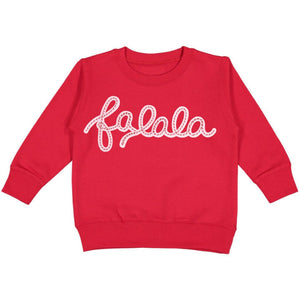 Falala Patch Christmas Sweatshirt - Red