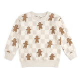 Gingerbread Christmas Checkered Sweatshirt