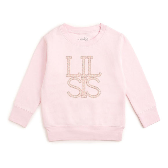 Lil Sis Pearl Patch Sweatshirt - Ballet