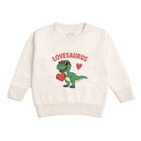 Lovesaurus Valentine's Day Sweatshirt - Natural