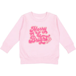 Merry and Bright Patch Christmas Sweatshirt - Ballet