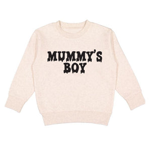 Mummy's Boy Halloween Sweatshirt - Natural