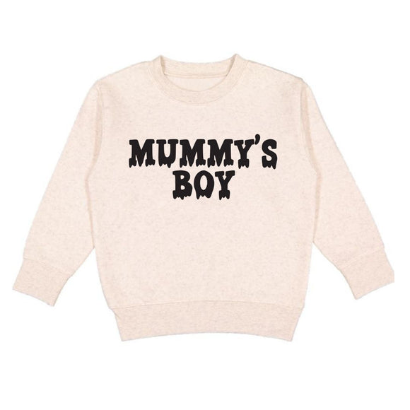 Mummy's Boy Halloween Sweatshirt - Natural