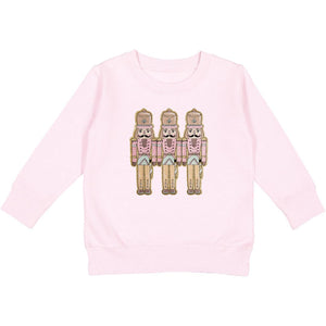 Pastel Nutcracker Patch Christmas Sweatshirt - Ballet