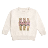 Pastel Nutcracker Patch Christmas Sweatshirt