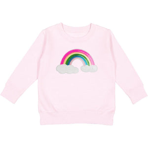 Rainbow Sequin Patch Sweatshirt - Ballet