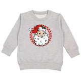 Retro Santa Christmas Sweatshirt - Gray