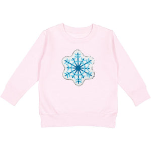 Snowflake Patch Sweatshirt - Ballet