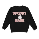Spooky Babe Patch Halloween Sweatshirt