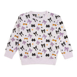 Spooky Bows Halloween Sweatshirt - Lavender