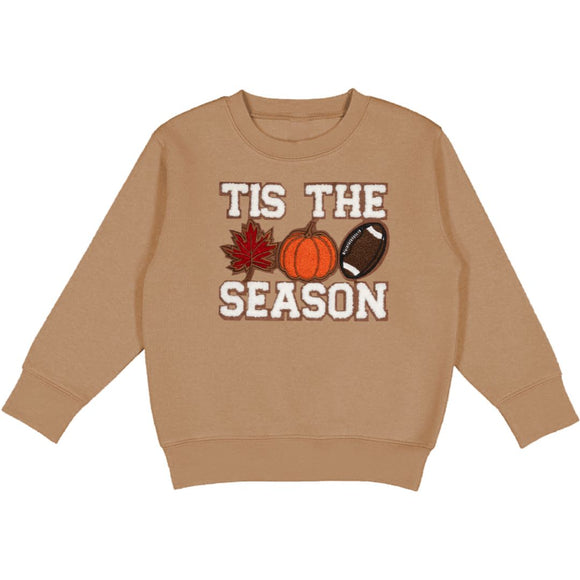 Tis The Season Pumpkin Patch Sweatshirt - Mocha