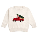 Vintage Christmas Truck Patch Sweatshirt