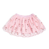 Candy Cane Scalloped Tutu Skirt