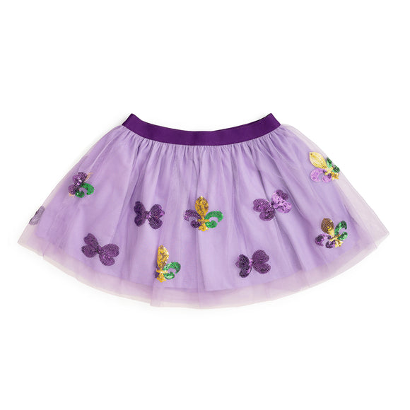 Fleur De Lis Sequin Mardi Gras Tutu