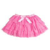 Raspberry Bow Tiered Tutu Skirt