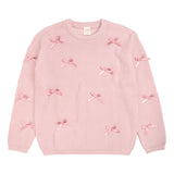 Satin Bows Knit Women's Sweater