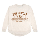 North Pole Gingerbread Christmas Women's Sweatshirt