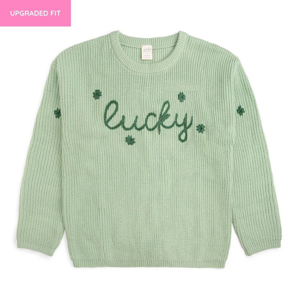 Lucky Shamrock St. Patrick's Day Knit Women's Sweater