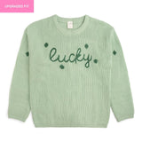 Lucky Shamrock St. Patrick's Day Knit Women's Sweater