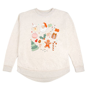 Christmas Doodle Women's Sweatshirt - Natural