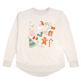 Christmas Doodle Women's Sweatshirt - Natural