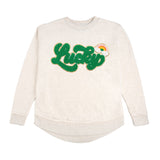 Lucky Rainbow Patch St. Patrick's Day Women's Sweatshirt - Natural