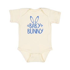 Baby Bunny Easter Short Sleeve Bodysuit - Natural