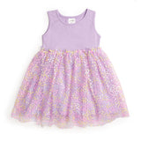 Lavender Confetti Flower Tank Tutu Dress
