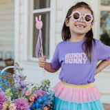 Hunny Bunny Easter Short Sleeve T-Shirt - Lavender