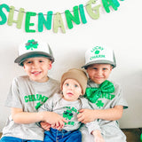 Cool Clover St. Patrick's Day Trucker Hat - Gray/White